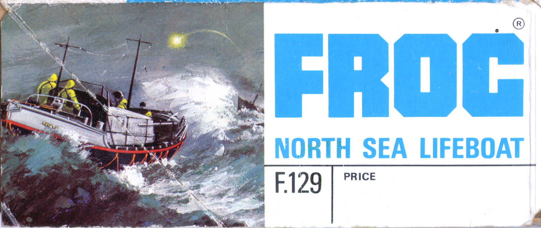 FROG F129 North Sea Lifeboat 37ft. Oakley self-rightning type RNLI lifeboat, Rovex, 1967, коробка